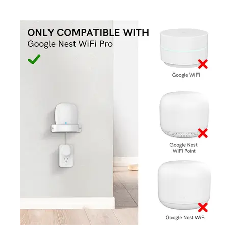 Google Nest WiFi Pro용 벽 장착 브래킷, 지능형 스피커, 벽 보관 브래킷 베이스, 2 개