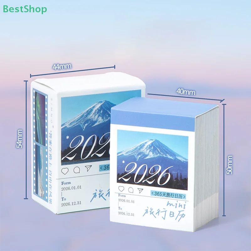 2026 Mini Calendar Daily Planner 365 Days Tear-Off Calendar For Office School Home Desk Organizer Notebook Gift For Students