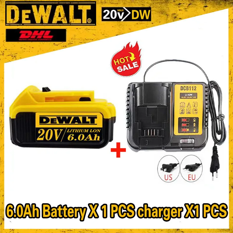 100% Brand New High-power Original DEWALT 5AH 6AH  DCB203 18V 20V Lithium-ion Battery For Dewalt DCB206 DCB205 DCB204