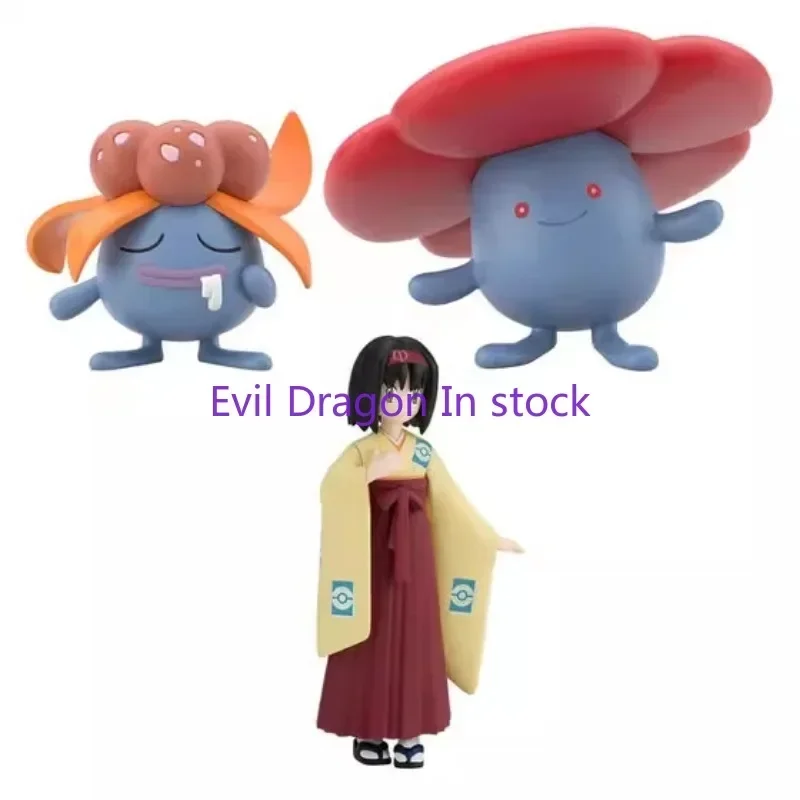 

В наличии BANDAI оригинальная МАСШТАБ WORLD Pokemon Kanto Region Erika Vileplume Gloom аниме фигурки игрушки подарок Коллекционная модель