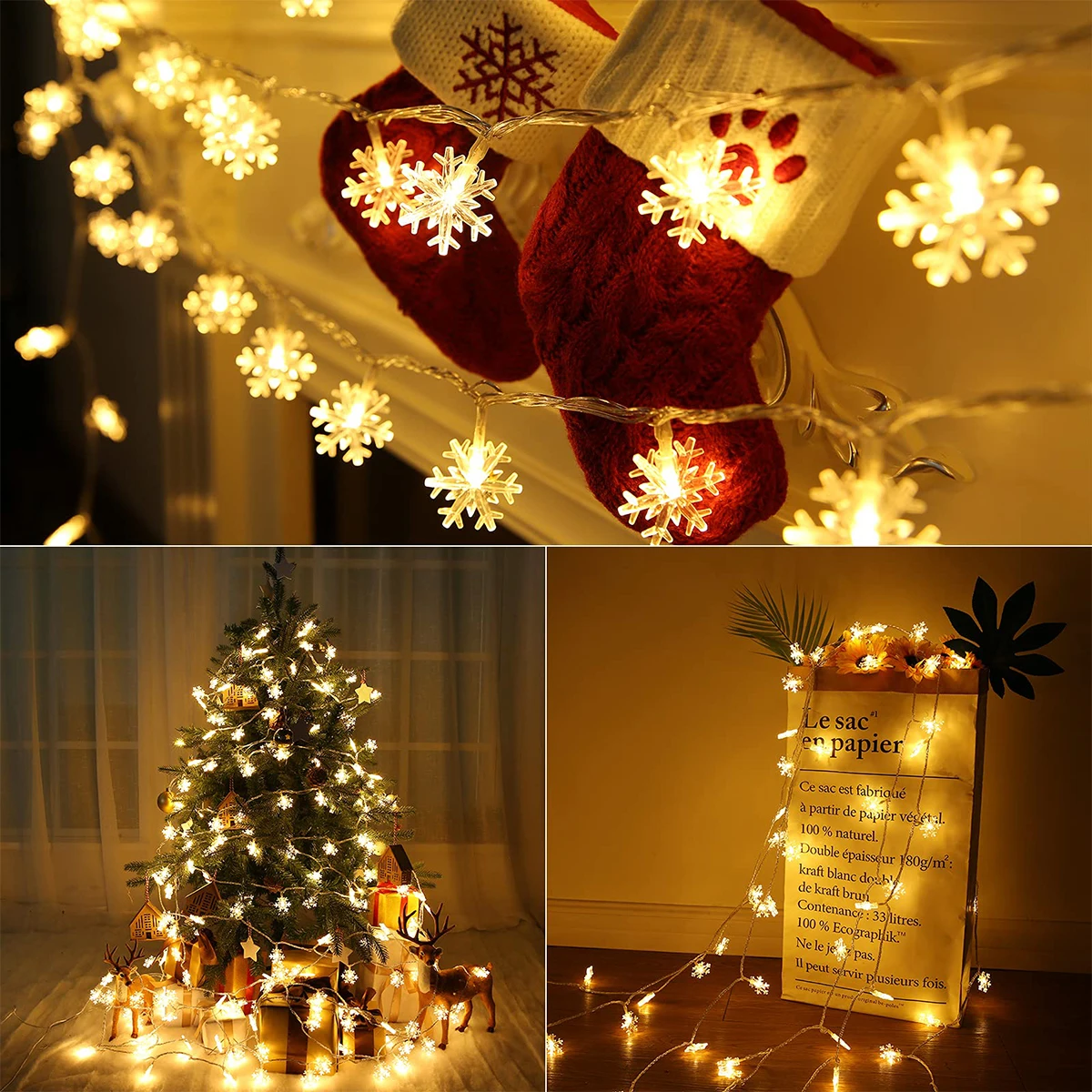 Christmas Santa Claus String Light Garland Xmas Tree Pendant Merry Christmas Decor for Home Noel Navidad Gift 2025 New Year 2026