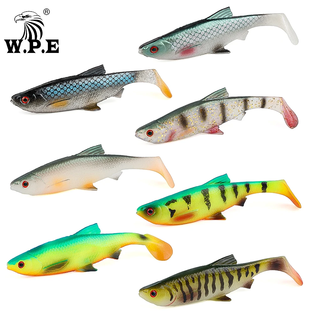 

W.P.E Soft Lure Soft Silicone Lures 9cm 13cm 18cm Artificial Soft Lures Baits T Tail Wobblers Leurre Souple Fishing Equipment