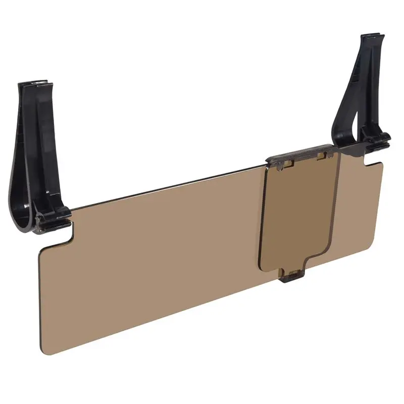 Latest Clip On Car HD Safer Vision Anti Dazzle Glare Blocker Shade Sun Visor Extension