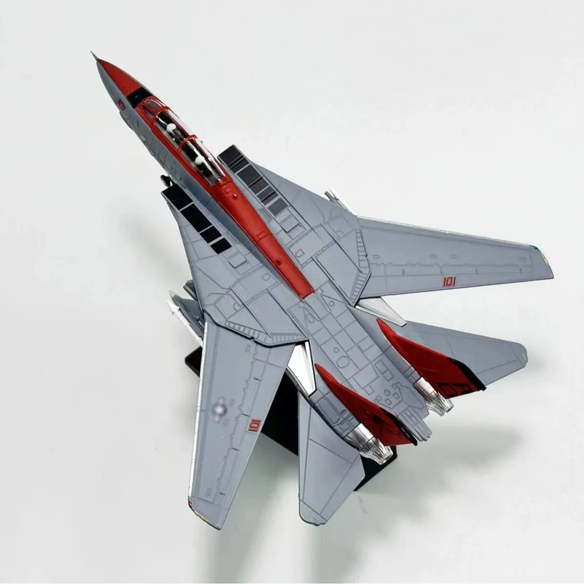 1/100 Scale Airplanes Ameri-can F-14 Fighter Simulation Alloy Aircraft Model Ornaments Assemble Gift Miniature Display With Base