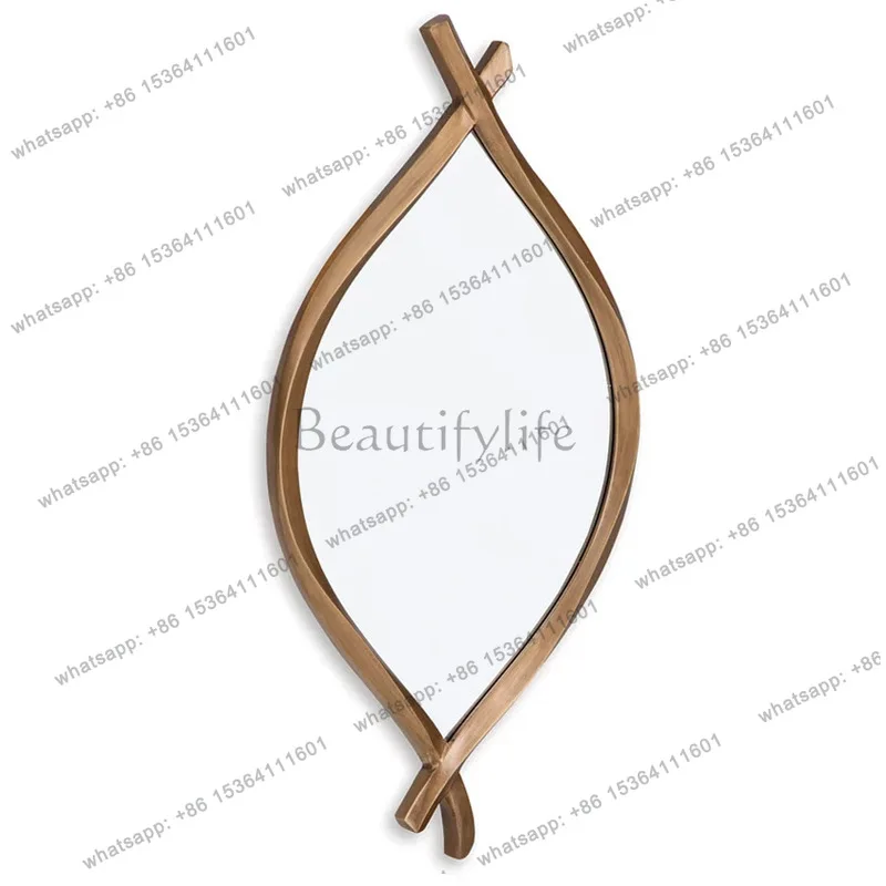 French medieval creative design irregular decorative mirror cross art wall hanging mirror