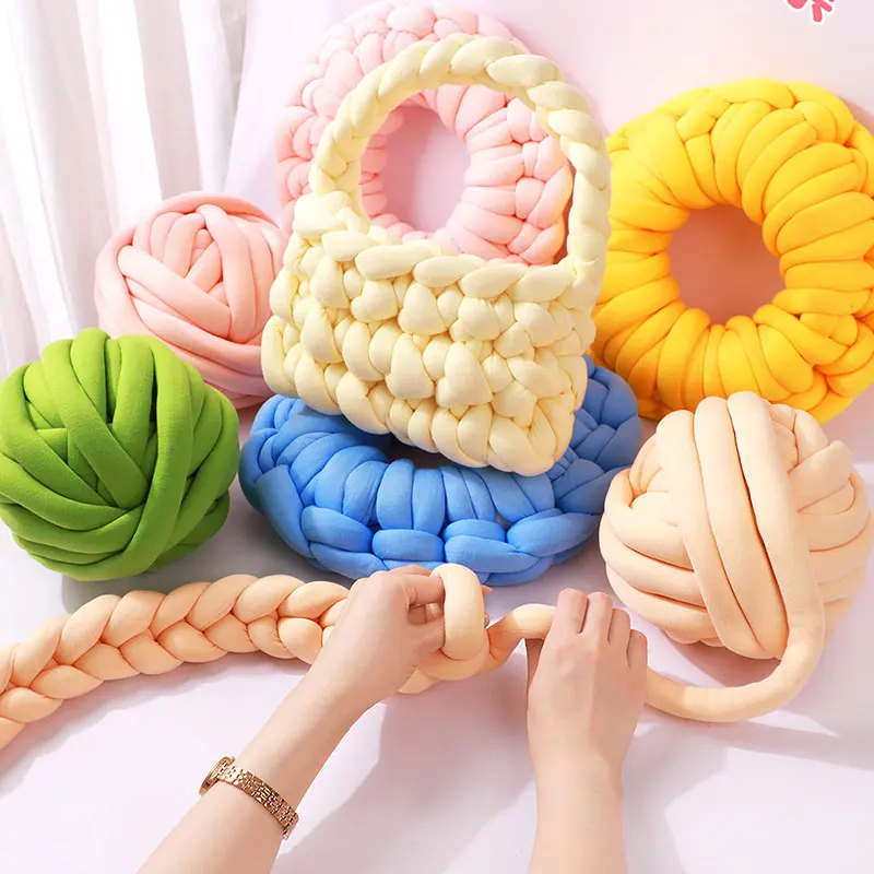 

250g Chunky Yarn Ultra-thick Super Soft Washable Thread Ball Strip For Hand Knitting DIY Sofa Carpet Bed Fence Blanket Pet Bed
