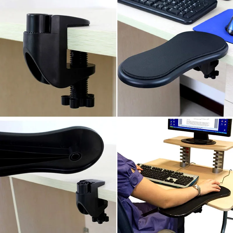 

Computer Arm Rest for Desk Ergonomic Wrist Rest Support Adjustable Keyboard Armrest Extender Rotating for Home Office Desk Use