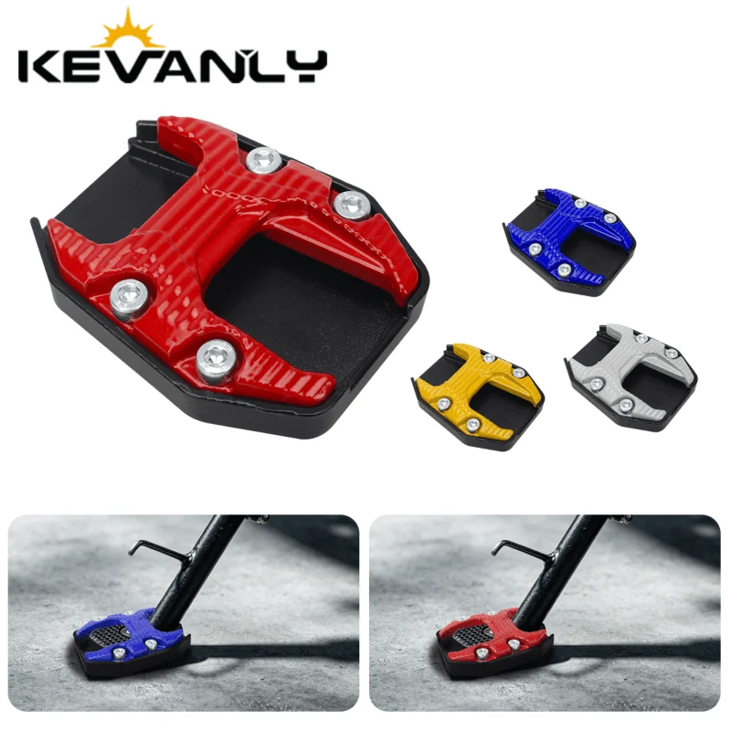 1PC Motorcycle Bikes Kickstand Extender Foot Side Stand Extension Foot Pad Support Plate Motorcycle Accessories