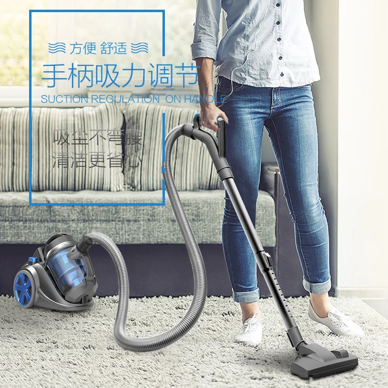 YILI 220 فولت 2000 واط مكنسة كهربائية أفقية عالية الطاقة السجاد العث شفط التربة الصغيرة مكنسة كهربائية محمولة