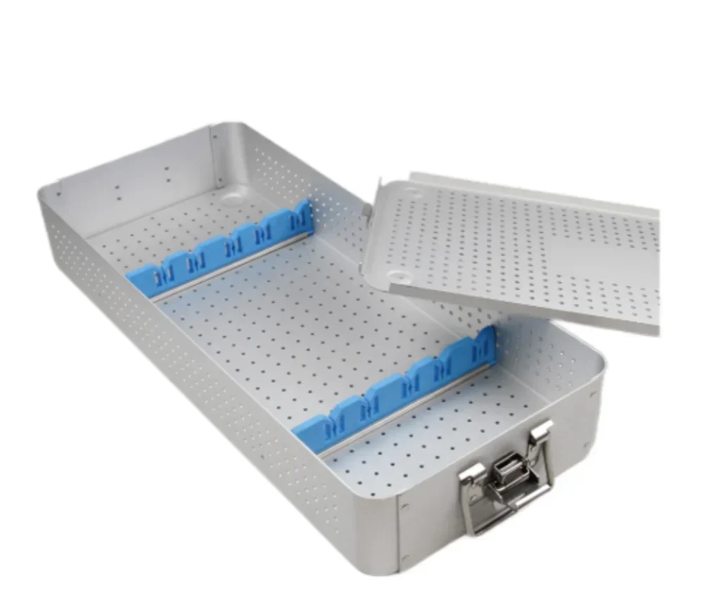 Sterilization Disinfection Box Medic Disposal Aluminum Container Medical Equipments  Sterilization Tray