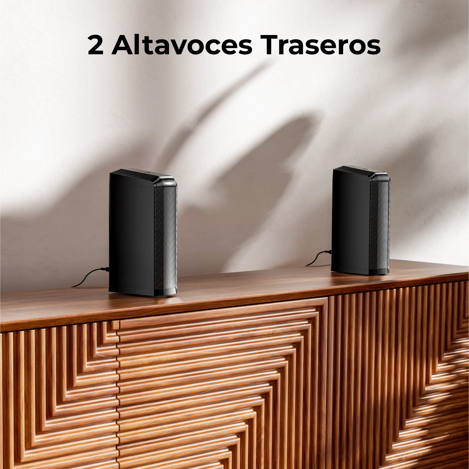Barra de Sonido Envolvente ULTIMEA 7.1 con 2 Altavoces Envolventes y Subwoofer de 6.5 Pulgadas, Sistema de Sonido Envolvente para TV con RGB, Control por Aplicación