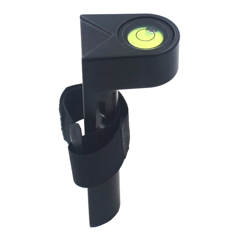 Haccury Bubble Level Ruler Strap Type Vertical Installation For Center Pole Rod Pipeline Column Installation Measuring Tool 1PCS