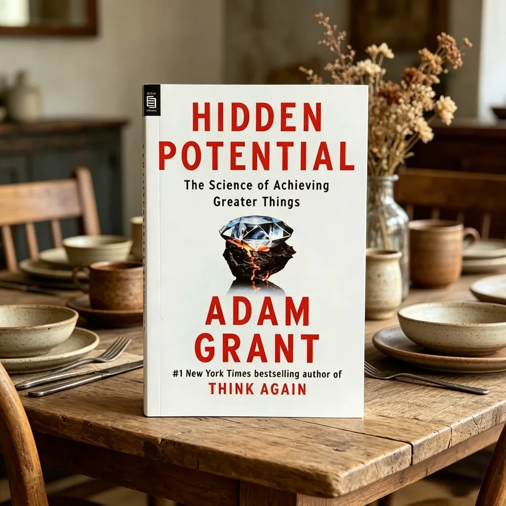 Hidden Potential Adam Grant #1 NYT Bestseller Self-Growth Adults English Paperback Unlock Your Full Potential Guide FreeShipping