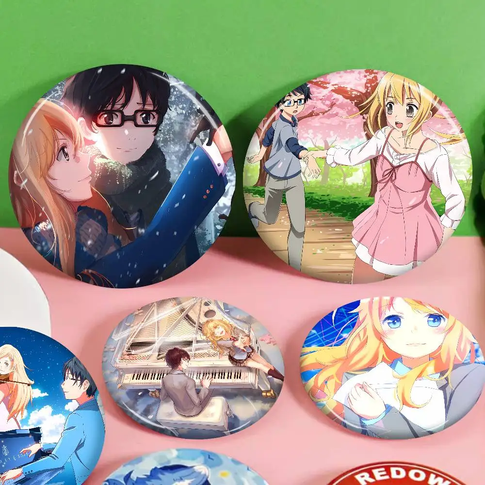 Anime Your Lie In April New  Brooches Soft Button Pin Funny Silly Gnarpy on A Skateboard Meme Badge Gamer Collection Gifts