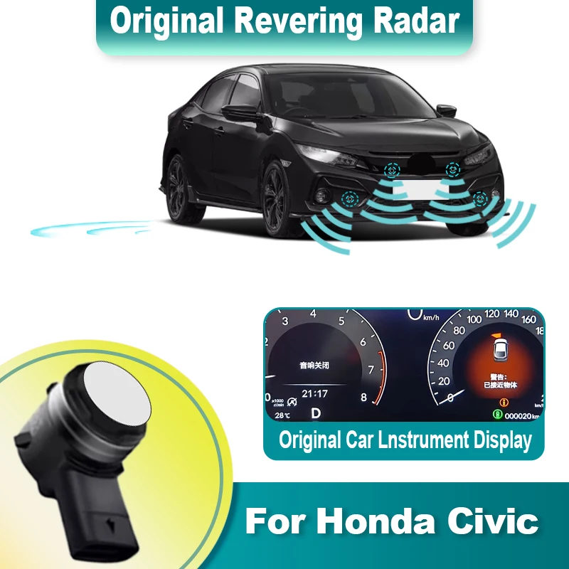 Original Sensors parking sensor kit Assistance Backup Reverse Sensors System For Honda Civic 10 11 FE FL 2016 to 2022 2023 2024