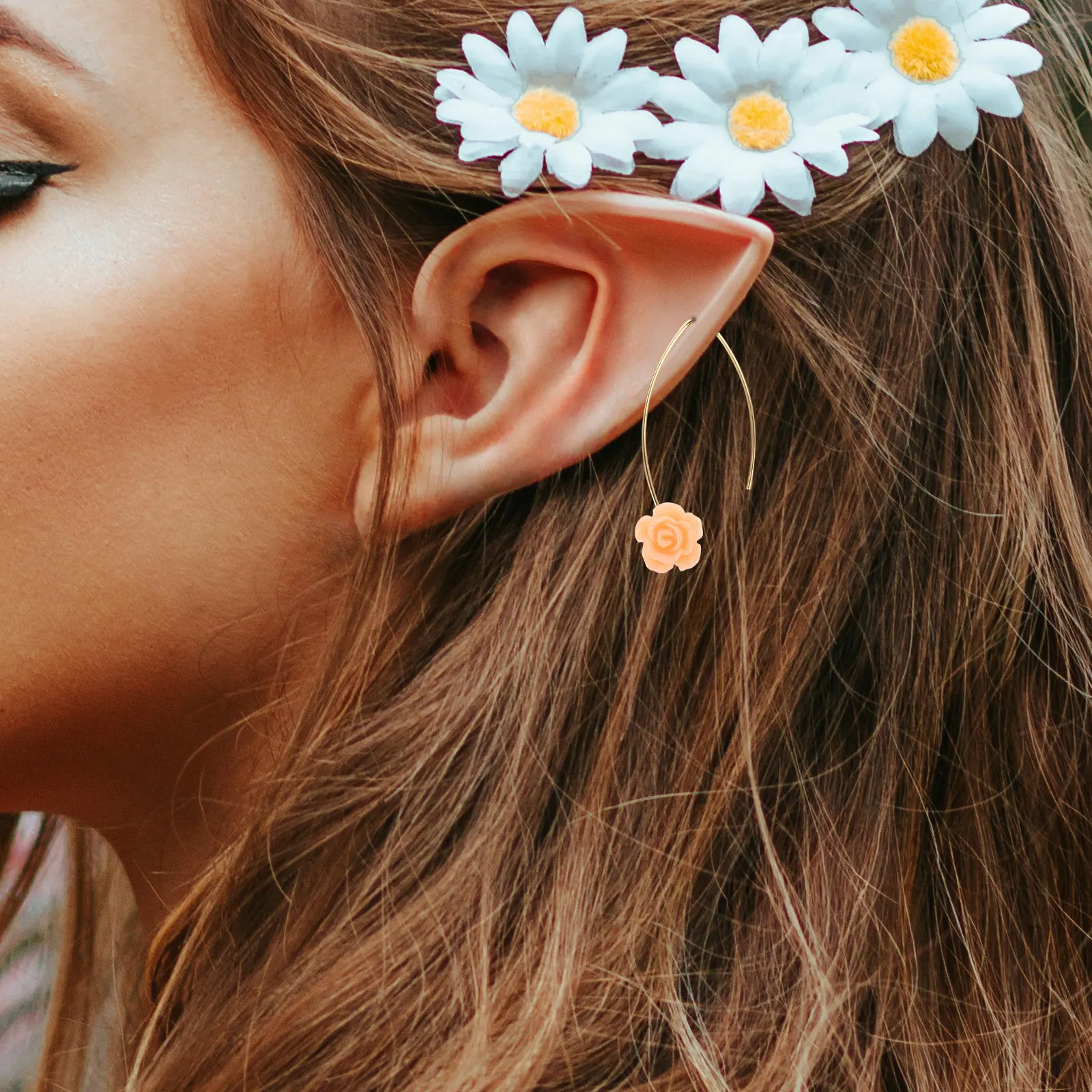 

100 шт. бусин в форме розы из смолы для рукоделия, изготовления браслетов и ожерелий, декоративные бусины, рассыпные бусины-шармы в форме розы