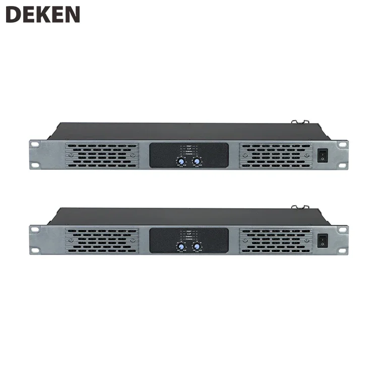 DEKEN DA-1000 Two Channel 8ohms Stereo 1000w Power Amplifier Professional Audio Stage  Equipment for Commercial Audio System