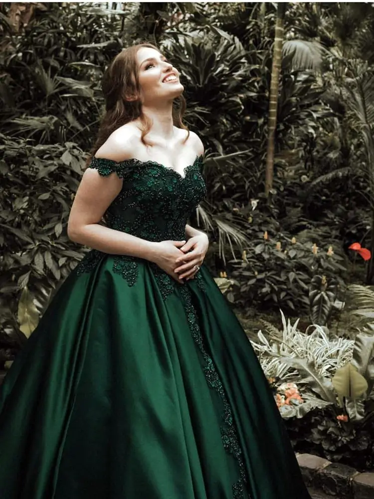 green emerald velvet dress Jovani 38707 Size 12 Dark Green Prom Dress Beaded Strapless Peak Point Maxi Slit Pageant Gown Sequin Gown