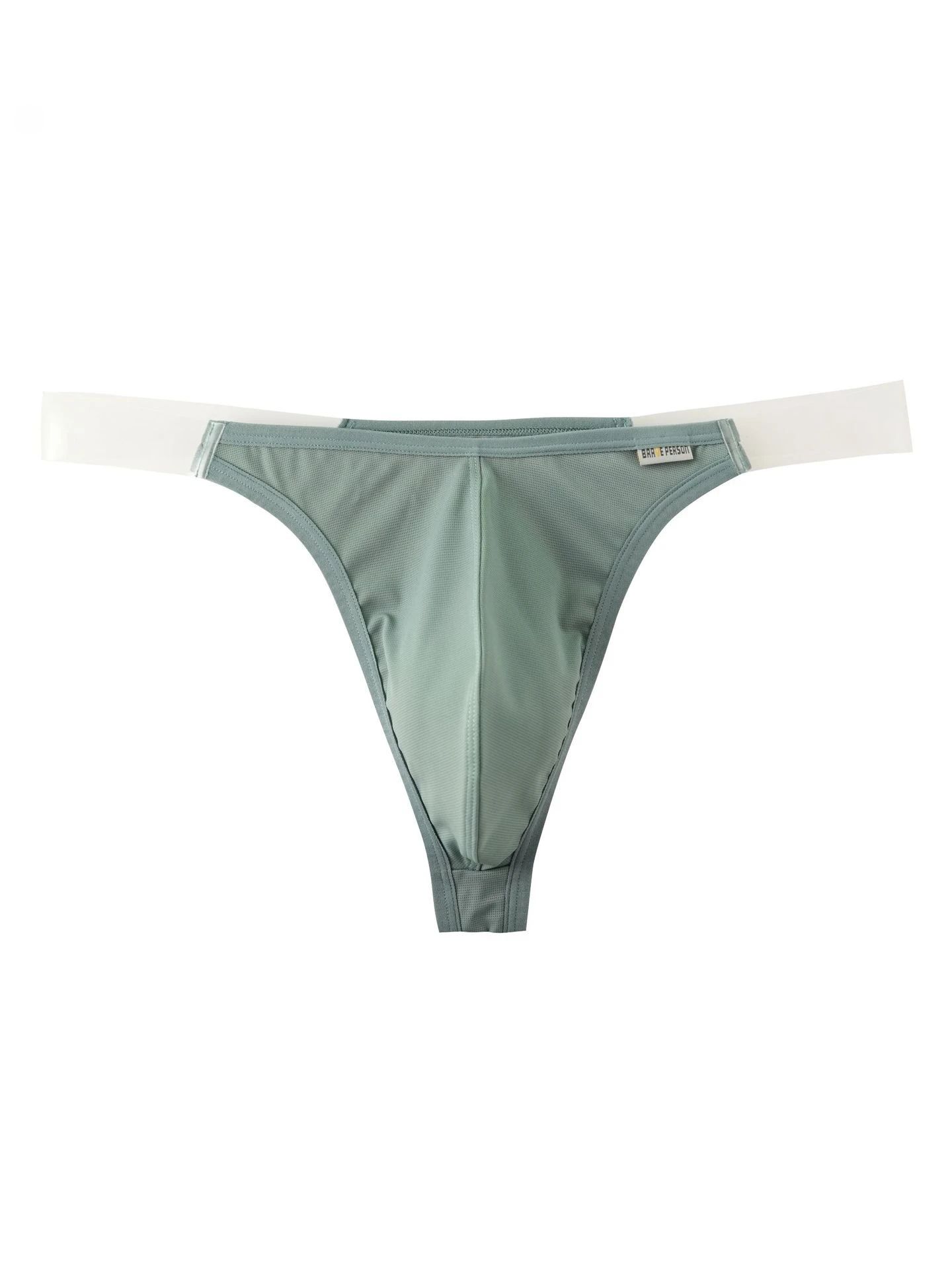 Men's Invisible Waistband Thong Breathable Gays Low Waist Sexy T Back Underwear for Sports Daily Wear Comfortable Pouch G-string
