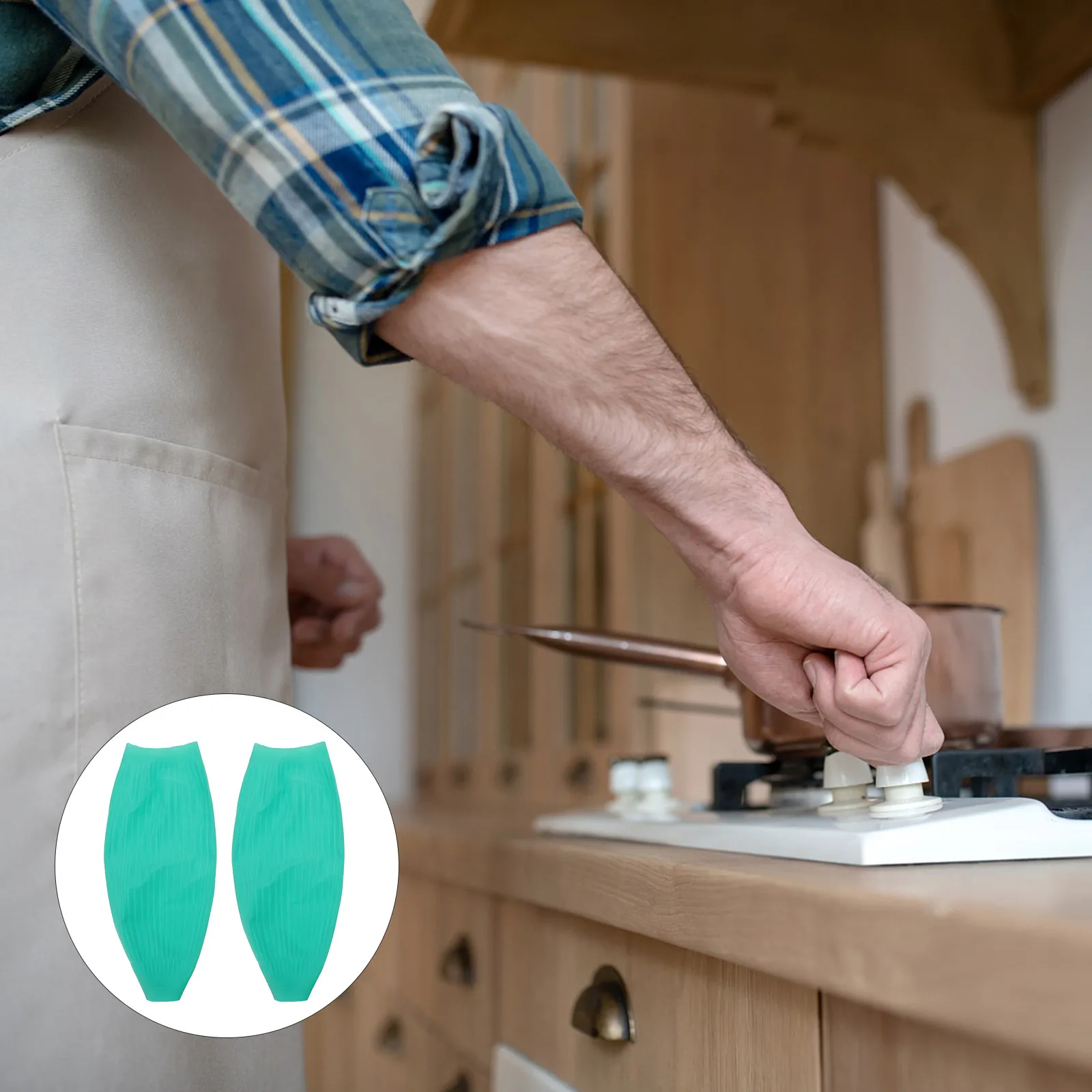 

1Pair Latex Waterproof Oversleeve Oilproof Arm Sleeve Protector for Cooking Cleaning Household Industry Use Quick Dry Easy Wear