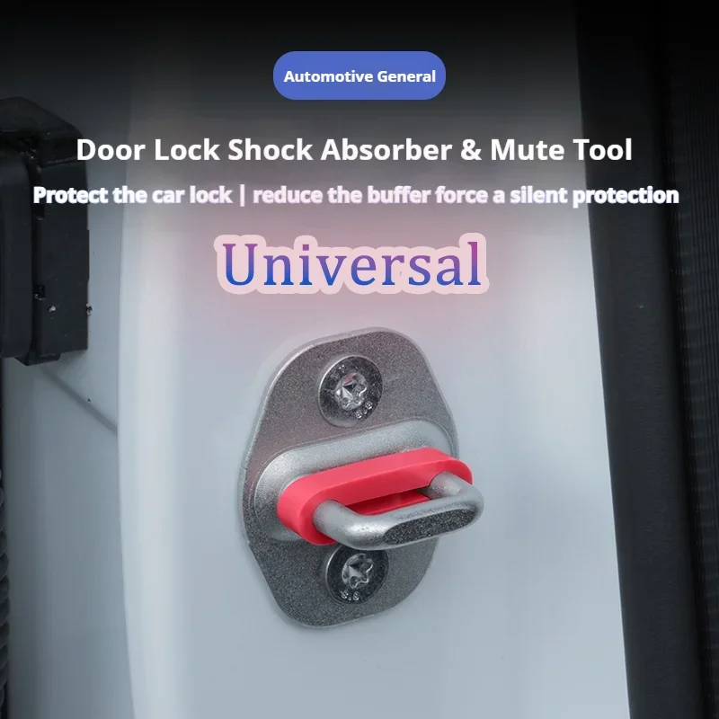 Universal Sound Damper Door Lock Buffer Rattling STOP Soundproof Deaf Seal Deadener for Lock Protection and Impact Reduction