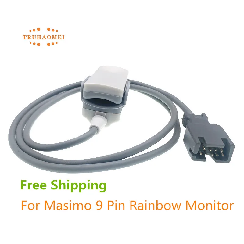 

For Rainbow Tech Reusable SpO2 Sensor 9 Pin RAD-5 RAD-6 RAD-7 RAD-8 Adult Child Neonate Animal Use SaO2 Sensor