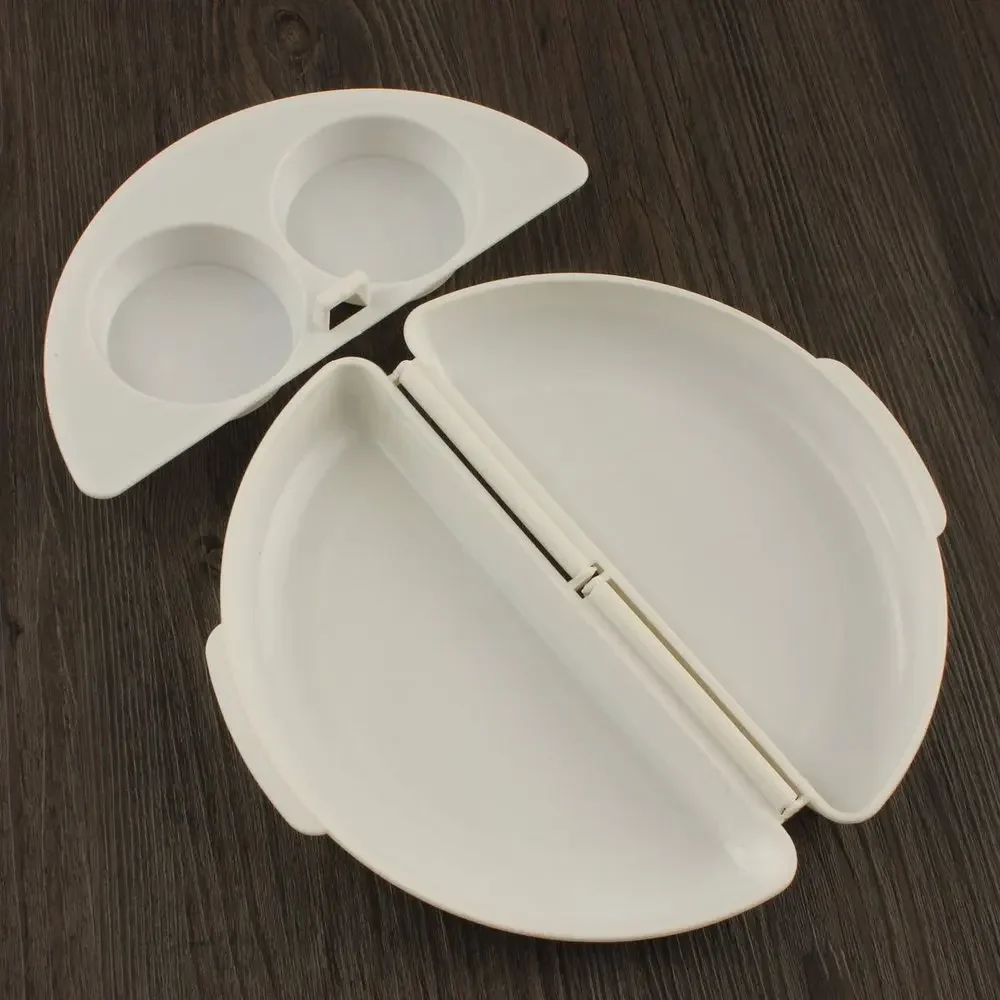 Useful White Microwave Omelette Egg Maker Tray Non-toxic Eggs Steamer Box Silicone Egg Cooker Egg Poacher Kitchen Cooking Tools