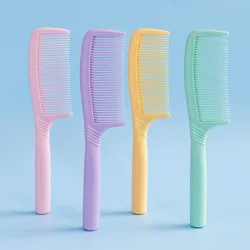 1pc portable thickened dense teeth anti-static hair styling hair comb salon hairstyle plastic comb Special for real hair wigs
