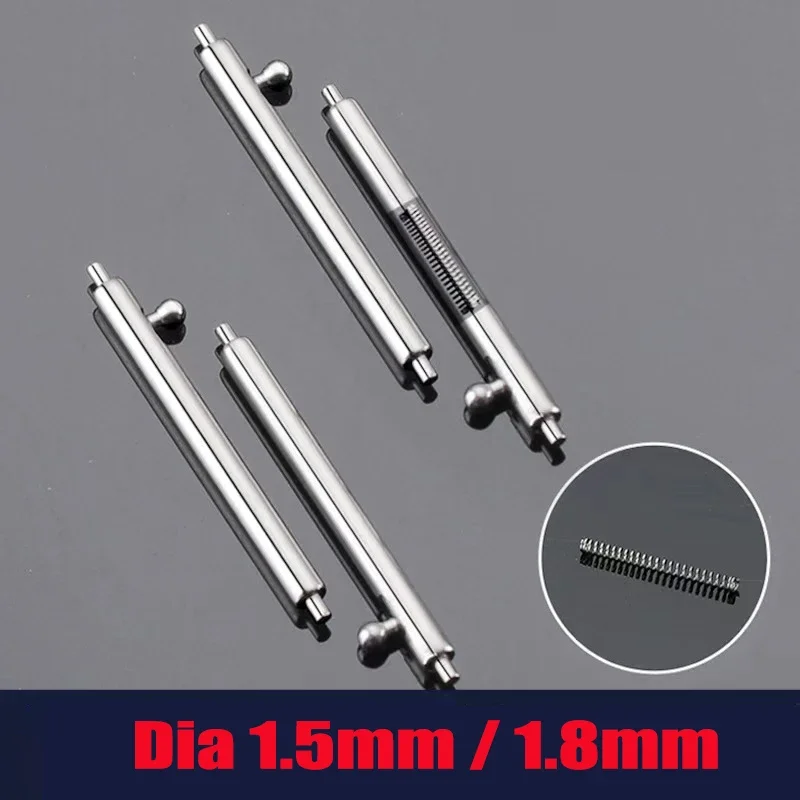 

10 PCS Dia 1.5mm/1.8mm Spring Bar Quick Release Watch Strap Link Fits Width 12mm-26mm Smart Watch Band Stainless Steel Links