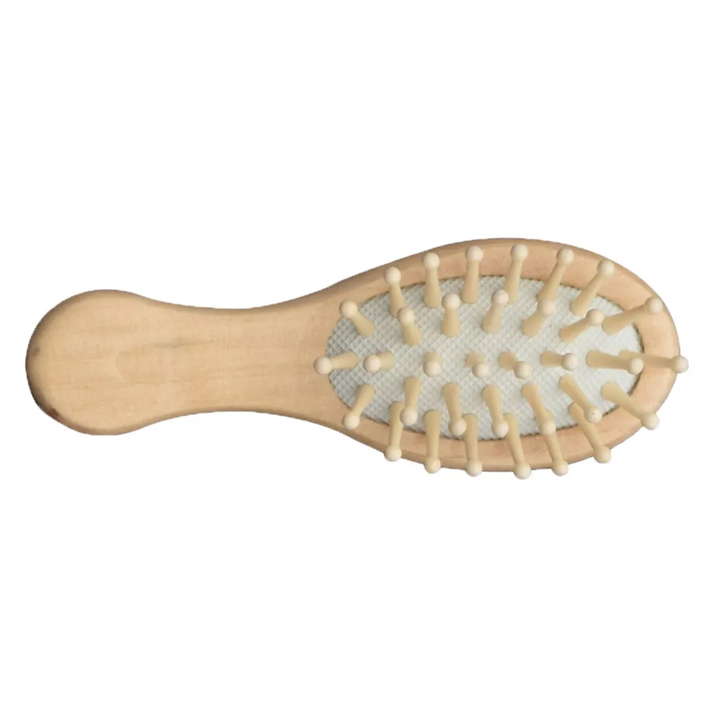 

Wooden Massage Comb Hair Brush Detangle Stress Relief Scalp Massager Travel Bamboo Smoothing Portable Hair Care