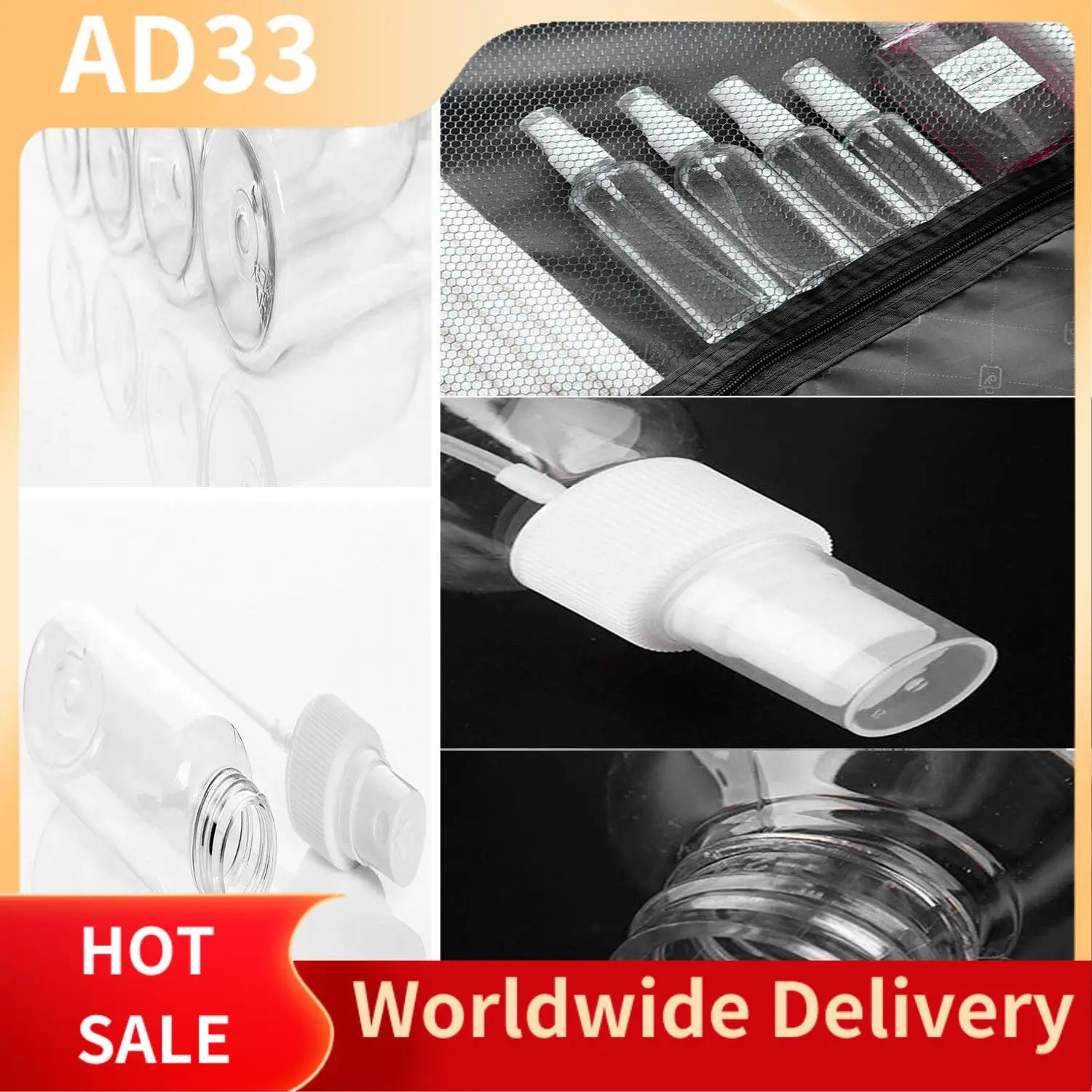 

2025 New50pcs 60 Ml Transparent Plastic Perfume Atomizer Small Mini Empty Spray Refillable Bottle