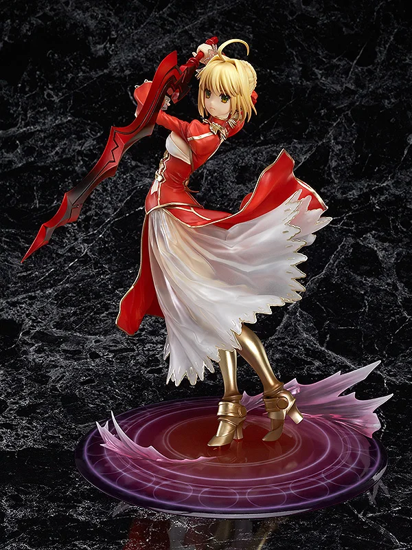 100% Original:Anime Fate/EXTRA Nero Claudius Red saber 25cm PVC Action Figure Anime Figure Model Toy Figure Collection Doll Gift