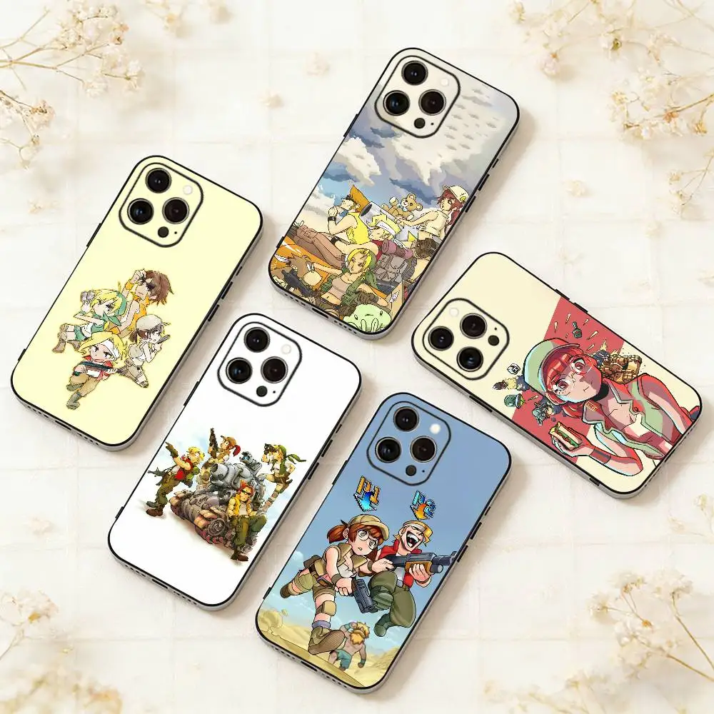 

M-Metal-I S-Slug Game Phone Case For iPhone 17,16,15,14,13,12,11 Plus,Pro Max,XS,Soft Silicone Black Cover