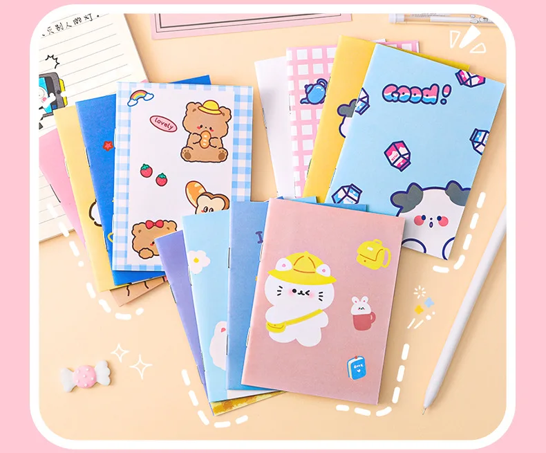 5Pcs Kleine Notebooks Anime Cartoon Notizblock Planer Journal Student Schule Notizblock Schreiben Buch Büro Liefert Geschenk Heiße Verkäufe – Detail 4