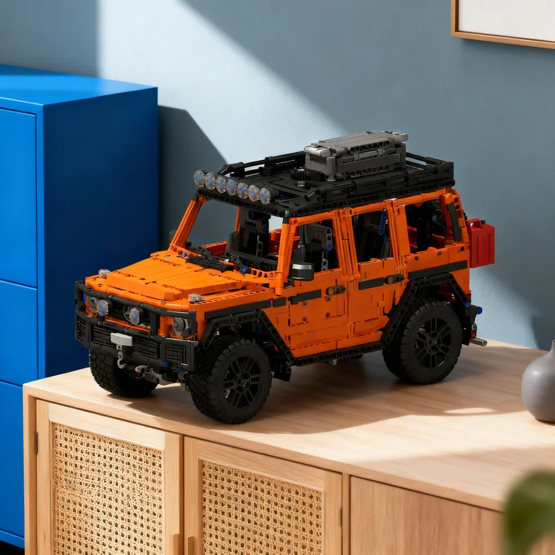 2995pcs MOC Mercedesesed Benz G500 BrickLink Designer Program Model Building Blocks Toy Gift Creative Display Collectible Desk