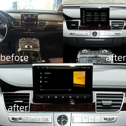 Carplay Android 13 per Audi A8 D4 2011-2018 navigazione GPS per Auto Auto Stereo unità principale lettore multimediale 4G SIM Satnav