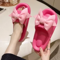 Women's Slippers 2024 Summer New on Sale Fashion Outdoor Butterfly-knot Open Toe Slippers Female Zapatos De Mujer