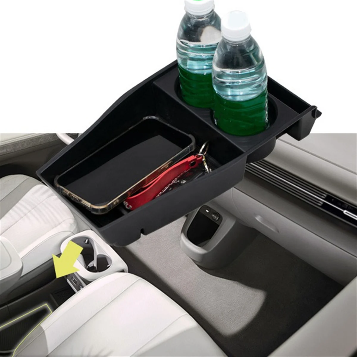 Car Center Console Storage Box Organizer Tray for Hyundai IONIQ 5 2021+ Car Organizer Space Slit Filler