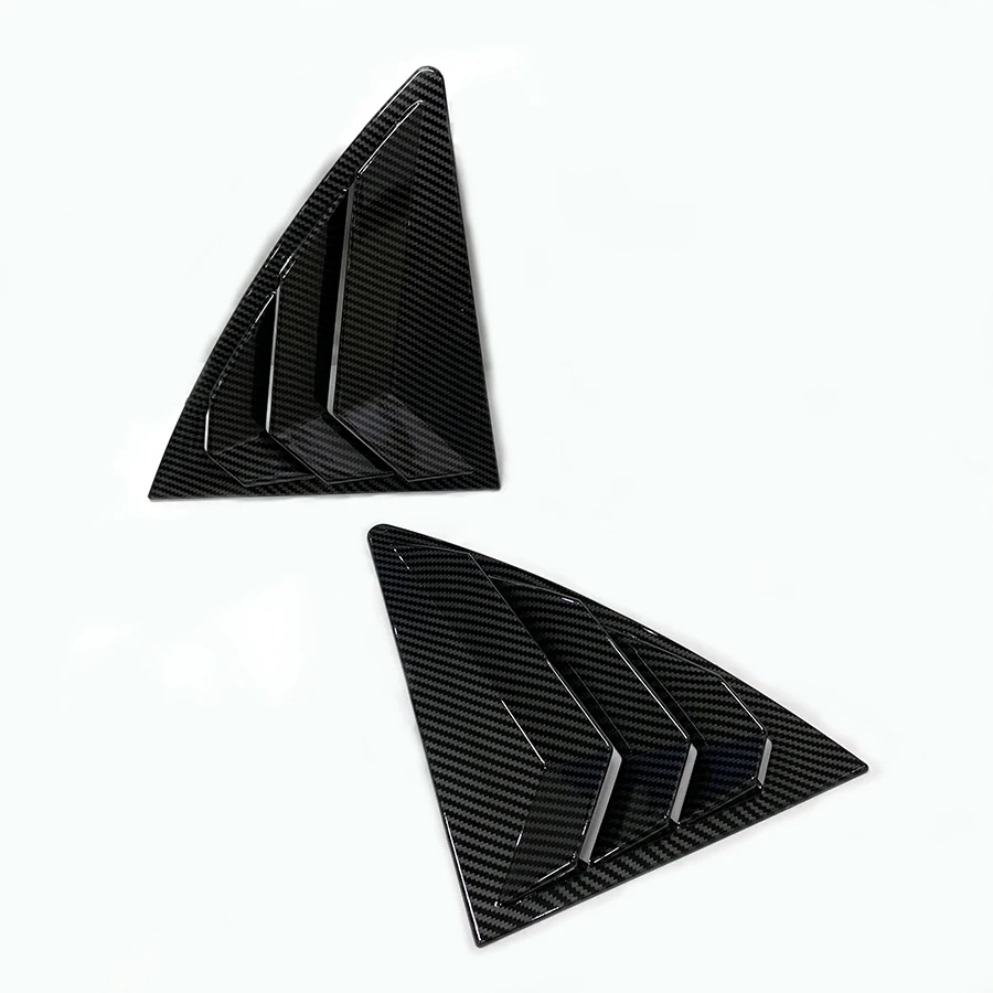 Carbon Fiber Window Louver Tiypeor Shutter For Toyota Corolla 2007 - 2013 2009 2010 2011 2012 Air Vent Cover Sticking Shield