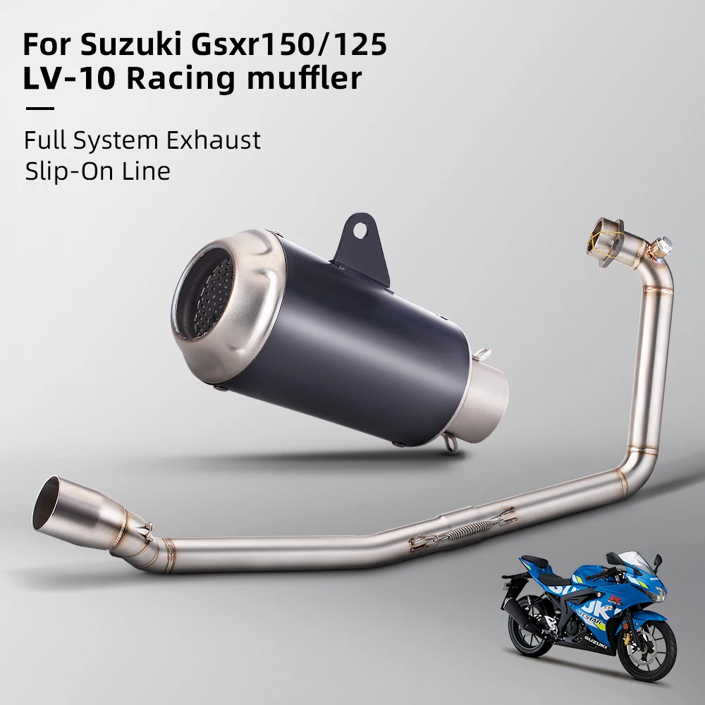 

For Suzuki gsxR150 gsx-R150 GSXS150 Escape Slip On 51MM Front Tube Link Pipe Connect Original full Motorcycle Exhaust System