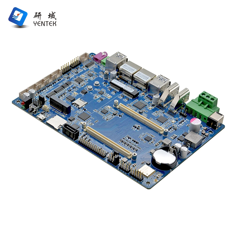 Rockchip RK3399 RK3568B2 4G 2 LAN 2 HD EDP 8 USB ARM اللوحة الرئيسية لافتات رقمية أندرويد 7.1 Ubuntu20.04 Debian10 ARM اللوحة الأم