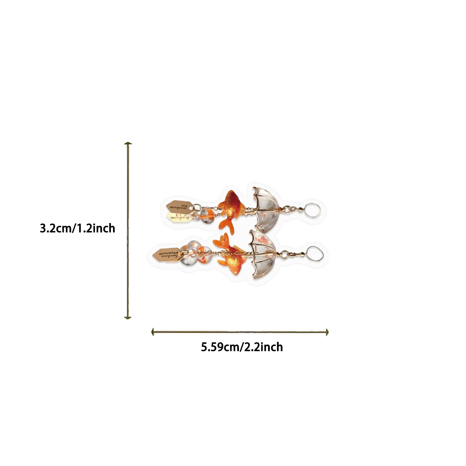 50pcs Transparent PET Goldfish Stickers, Warm Stickers for Fish Lovers. Ideal for Laptop, Water Bottle, Phone, Journal