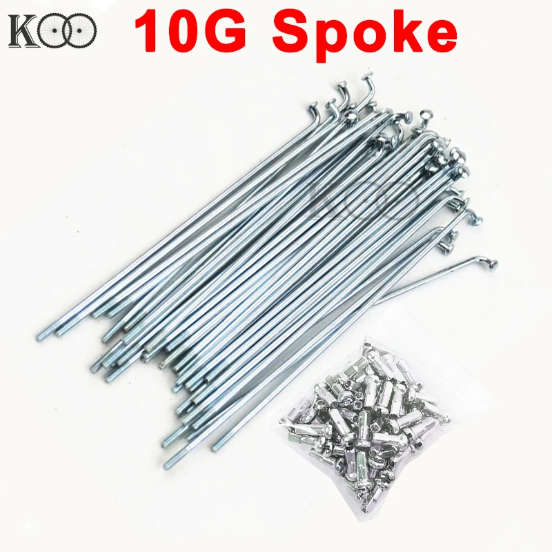 20pcs 10G Spokes 3mm Diameter J-bend Silvery Electric Motorcycle Spokes For Motor Wheel Length In 55-180mm Range Be Customized