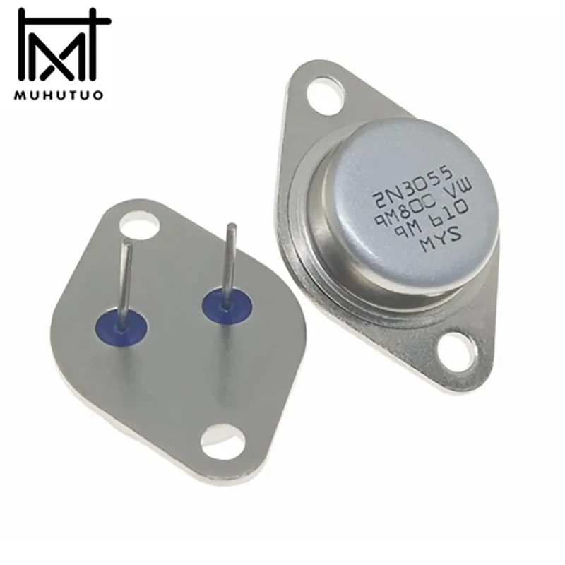 Transistor de harmonização selado ouro, alta potência, 2 N3055, MJ2955, 10 PCes pelo lote