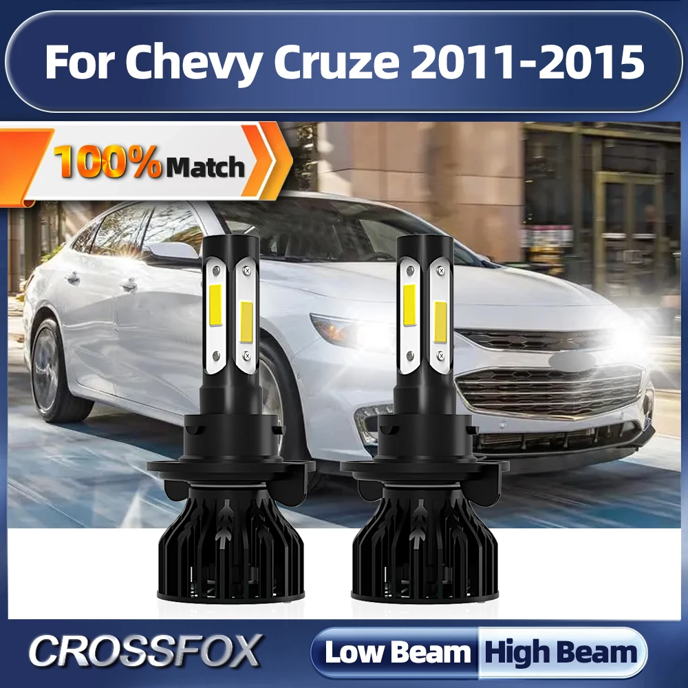 120W LED Headlight Bulbs 20000LM Auto Lamps 6000K 12V Plug And Play Car Headlamps For Chevy Cruze 2011 2012 2013 2014 2015