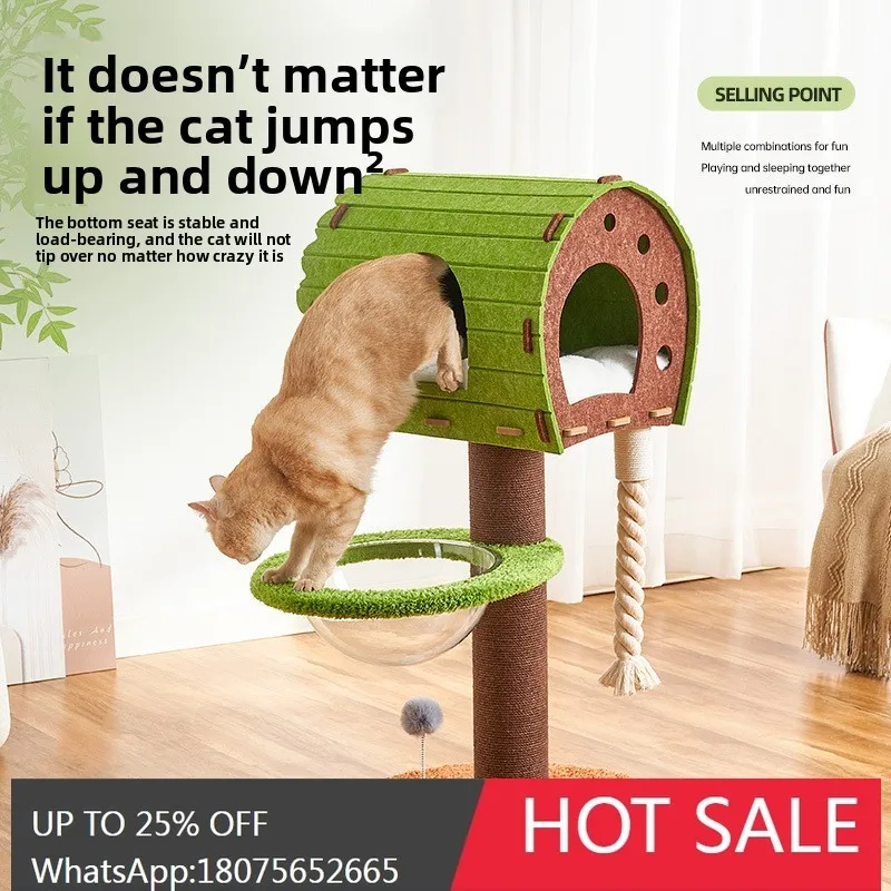 

SGF Cat Climbing Frame Small Space Integrated Nest All-Season Universal Scratching Post