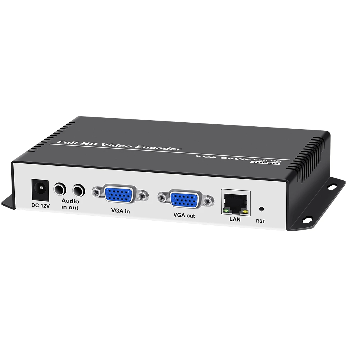 HEVC H.265 MPEG4 H.264 VGA Video to IP Encoder IPTV Live Streaming Encoder for VGA to SRT HTTP RTSP RTMP UDP ONVIF, RTMPS HLS