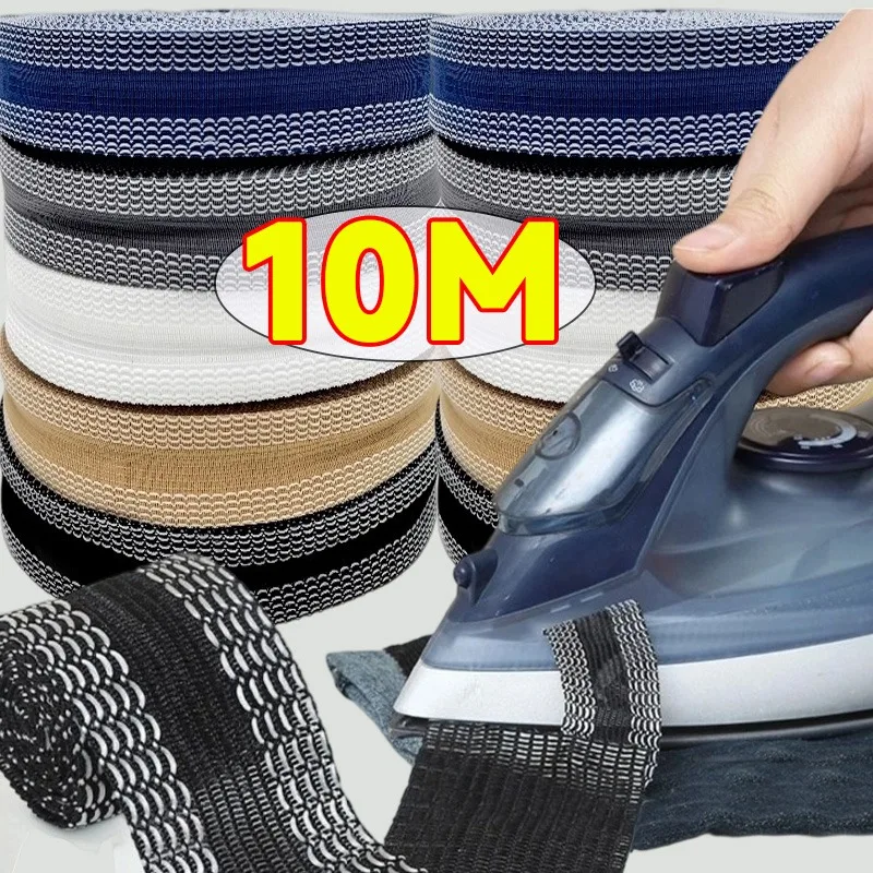 

Fashion New Self-adhesive Trouser Leg Tape Clothes Hem Repair Sticker DIY Sewing Fabric Pants Edge Shorten Iron-on Tapes Pads