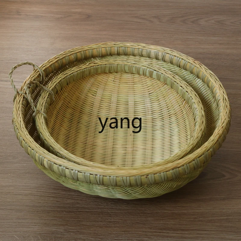 

TGF boutique bamboo woven small basket kitchen storage basket drain washing dim sum dried fruit bamboo basket
