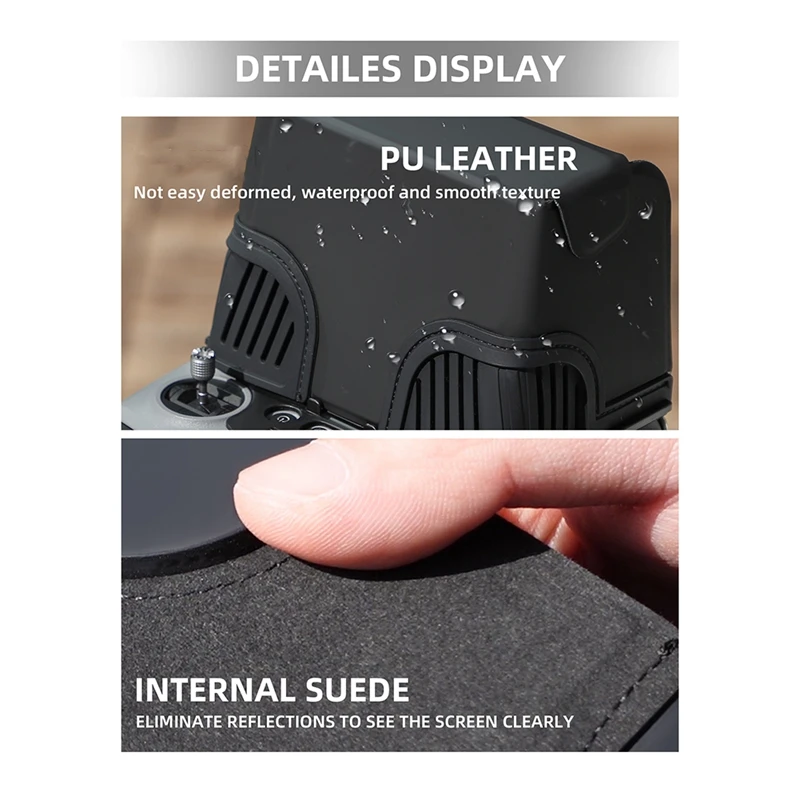 مظلة سيليكون صغيرة مع شاشة ، جهاز تحكم عن بعد ، متعددة الوظائف ، إكسسوارات محمولة ، غطاء رأس هوائي 3 ، DJI RC 2